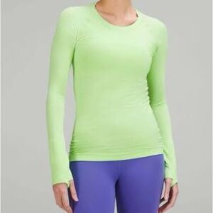 Lululemon Lime Green Long Sleeve Top